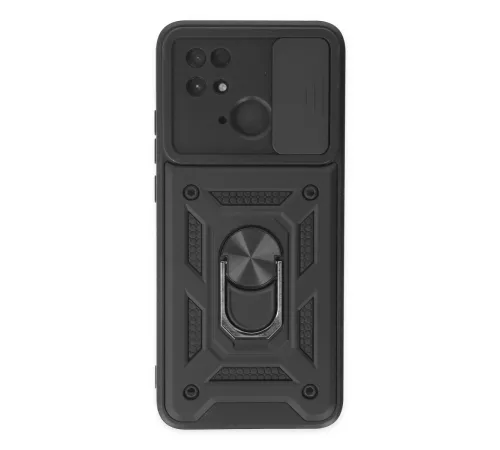 Xiaomi Redmi 10C Kılıf Pars Lens Yüzüklü Silikon - Siyah Xiaomi Redmi 10C Kılıf Pars Lens Yüzüklü Silikon - Siyah