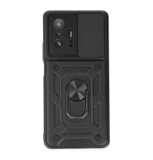 Xiaomi Mi 11T Pro Kılıf Pars Lens Yüzüklü Silikon - Siyah