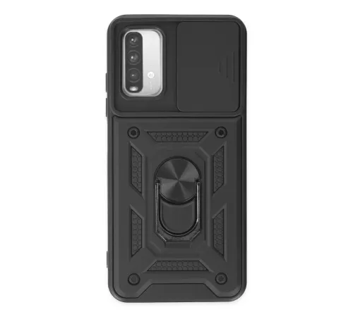 Xiaomi Redmi Note 9 4G Kılıf Pars Lens Yüzüklü Silikon - Siyah Xiaomi Redmi Note 9 4G Kılıf Pars Lens Yüzüklü Silikon - Siyah