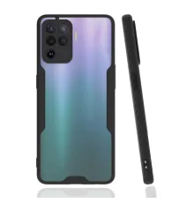 Oppo Reno 5 Lite Kılıf Platin Silikon - Siyah