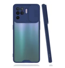 Oppo Reno 5 Lite Kılıf Platin Kamera Koruma Silikon - Lacivert