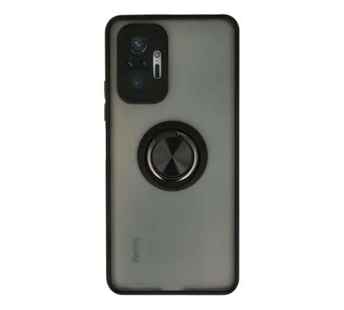 Xiaomi Redmi Note 10 Pro Kılıf Montreal Yüzüklü Silikon Kapak - Siyah Xiaomi Redmi Note 10 Pro Kılıf Montreal Yüzüklü Silikon Kapak - Siyah