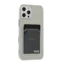 iPhone 12 Pro Max Kılıf Kart Şeffaf Silikon - Şeffaf