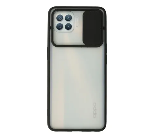 Oppo Reno 4 Lite Kılıf Palm Buzlu Kamera Sürgülü Silikon - Siyah Oppo Reno 4 Lite Kılıf Palm Buzlu Kamera Sürgülü Silikon - Siyah
