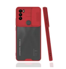 General Mobile GM 21 Plus Kılıf Platin Kamera Koruma Silikon - Kırmızı