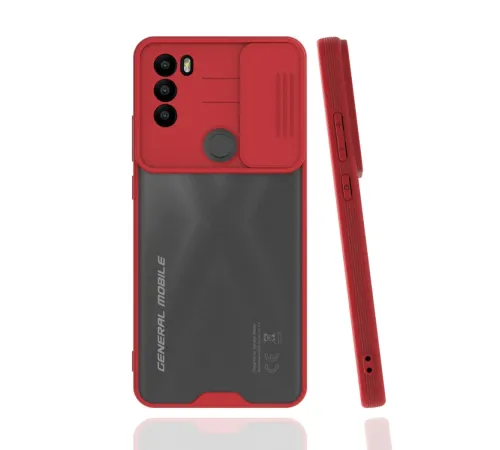 General Mobile GM 21 Plus Kılıf Platin Kamera Koruma Silikon - Kırmızı General Mobile GM 21 Plus Kılıf Platin Kamera Koruma Silikon - Kırmızı