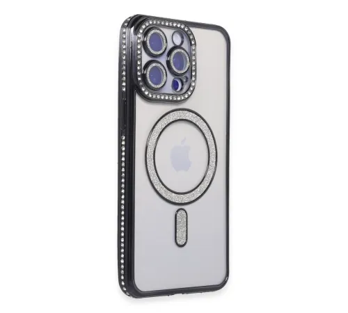 iPhone 15 Pro Kılıf Joke Simli Magneticsafe Kılıf - Siyah iPhone 15 Pro Kılıf Joke Simli Magneticsafe Kılıf - Siyah