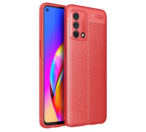 Oppo A74 4G Kılıf Auto Focus Kapak - Kırmızı Oppo A74 4G Kılıf Auto Focus Kapak - Kırmızı