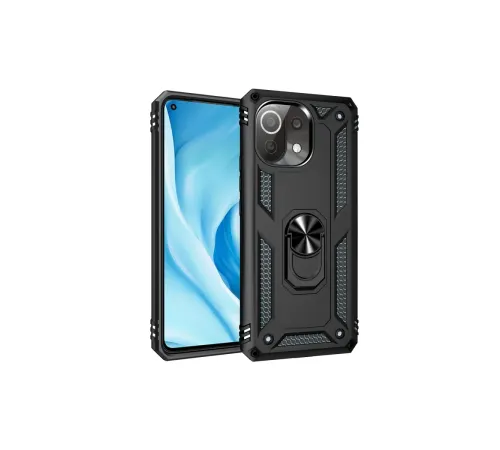 Xiaomi Mİ 11 Lite Kılıf Sofya Yüzüklü Silikon Kapak - Siyah Xiaomi Mİ 11 Lite Kılıf Sofya Yüzüklü Silikon Kapak - Siyah