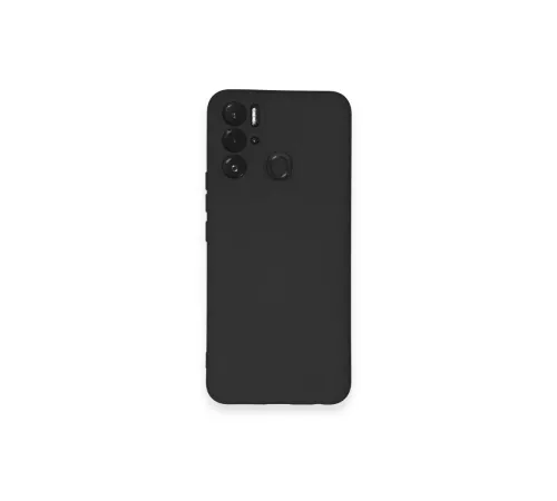 Tecno Pova Neo Kılıf Nano içi Kadife Silikon - Siyah Tecno Pova Neo Kılıf Nano içi Kadife Silikon - Siyah
