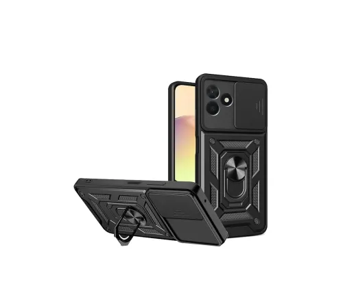 Realme C53 Kılıf Pars Lens Yüzüklü Silikon - Siyah Realme C53 Kılıf Pars Lens Yüzüklü Silikon - Siyah