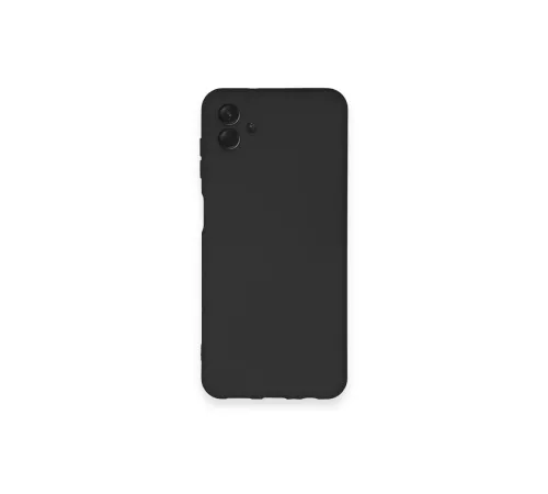 Samsung Galaxy A04 Kılıf Nano içi Kadife Silikon - Siyah Samsung Galaxy A04 Kılıf Nano içi Kadife Silikon - Siyah