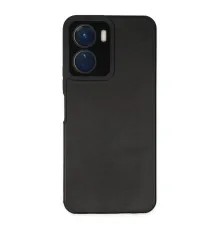 Vivo Y16 Kılıf Loop Deri Silikon - Siyah