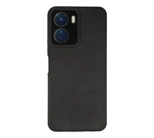Vivo Y16 Kılıf Loop Deri Silikon - Siyah Vivo Y16 Kılıf Loop Deri Silikon - Siyah