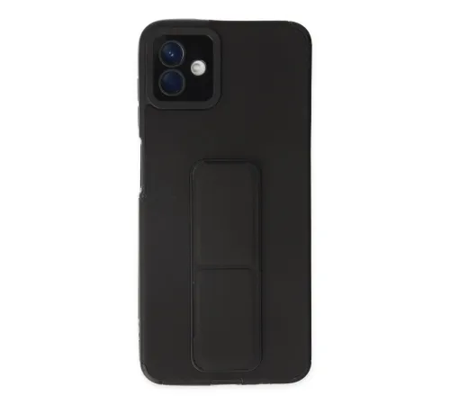 Samsung Galaxy A04 Kılıf Mega Standlı Silikon - Siyah Samsung Galaxy A04 Kılıf Mega Standlı Silikon - Siyah