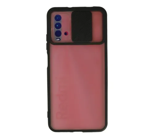 Xiaomi Redmi 9T Kılıf Palm Buzlu Kamera Sürgülü Silikon - Siyah Xiaomi Redmi 9T Kılıf Palm Buzlu Kamera Sürgülü Silikon - Siyah