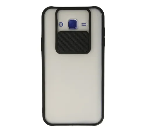 Samsung Galaxy J7 Kılıf Palm Buzlu Kamera Sürgülü Silikon - Siyah Samsung Galaxy J7 Kılıf Palm Buzlu Kamera Sürgülü Silikon - Siyah