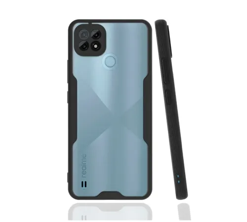 Realme C21 Kılıf Platin Silikon - Siyah Realme C21 Kılıf Platin Silikon - Siyah