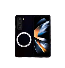 Samsung Galaxy Z Fold 5 Kılıf Mata Fold Kapak - Siyah