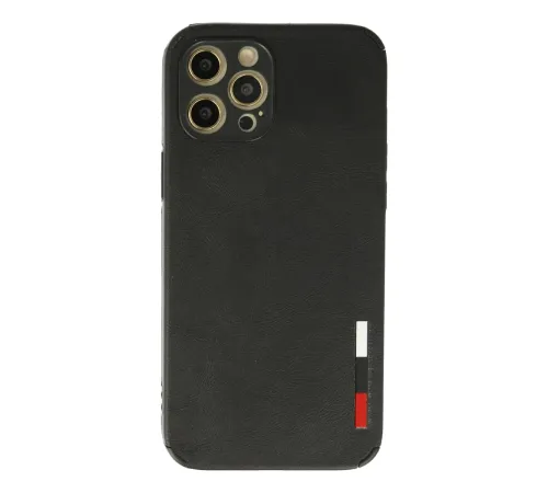 iPhone 12 Pro Max Kılıf Loop Deri Silikon - Siyah iPhone 12 Pro Max Kılıf Loop Deri Silikon - Siyah