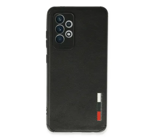 Samsung Galaxy A52 Kılıf Loop Deri Silikon - Siyah Samsung Galaxy A52 Kılıf Loop Deri Silikon - Siyah