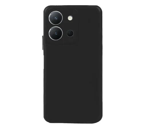 Vivo Y36 Kılıf Nano içi Kadife Silikon - Siyah