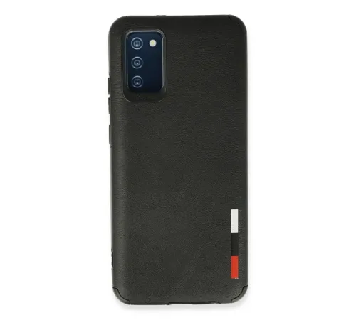 Samsung Galaxy A02S Kılıf Loop Deri Silikon - Siyah Samsung Galaxy A02S Kılıf Loop Deri Silikon - Siyah