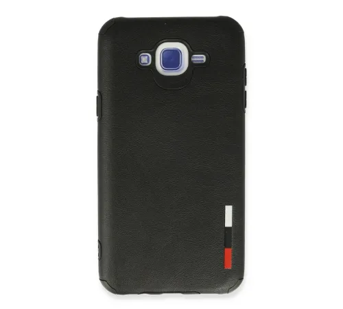 Samsung Galaxy J7 Kılıf Loop Deri Silikon - Siyah Samsung Galaxy J7 Kılıf Loop Deri Silikon - Siyah