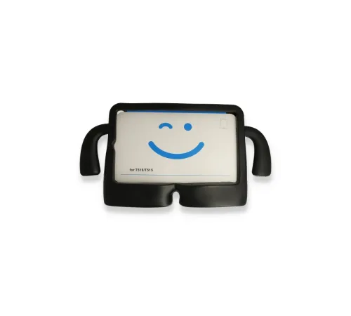 iPad 2022 10.9 (10.nesil) Kılıf Karakter Tablet Silikon - Siyah