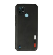 Realme C21 Kılıf Loop Deri Silikon - Siyah