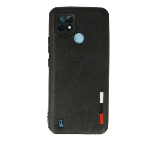 Realme C21 Kılıf Loop Deri Silikon - Siyah Realme C21 Kılıf Loop Deri Silikon - Siyah