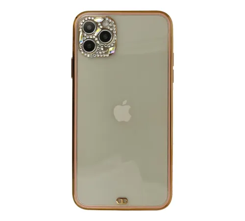 iPhone 11 Pro Kılıf Liva Taşlı Silikon - Pembe iPhone 11 Pro Kılıf Liva Taşlı Silikon - Pembe