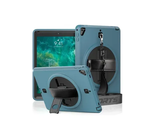 iPad 5 Air 9.7 Kılıf Strap-C Otterbox Tablet Kapak - Mavi iPad 5 Air 9.7 Kılıf Strap-C Otterbox Tablet Kapak - Mavi