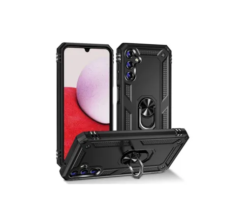 Samsung Galaxy A04S Kılıf Sofya Yüzüklü Silikon Kapak - Siyah Samsung Galaxy A04S Kılıf Sofya Yüzüklü Silikon Kapak - Siyah