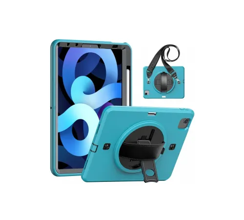 Newface iPad Pro 11 (2020) Kılıf Strap-C Otterbox Tablet Kapak - Mavi Newface iPad Pro 11 (2020) Kılıf Strap-C Otterbox Tablet Kapak - Mavi