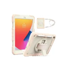 Newface iPad 10.2 (7.nesil) Kılıf Strap New Tablet Kapak - Pembe