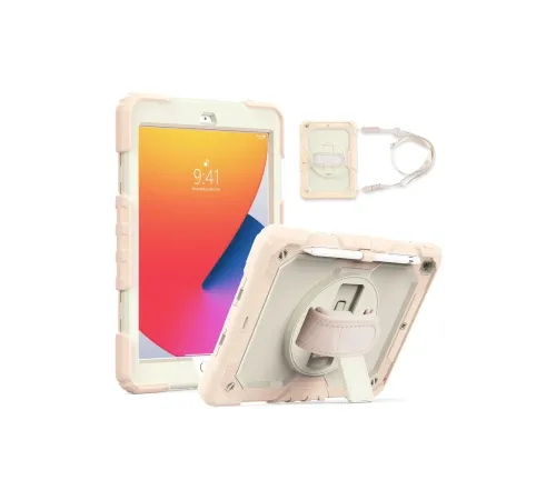 Newface iPad 10.2 (7.nesil) Kılıf Strap New Tablet Kapak - Pembe Newface iPad 10.2 (7.nesil) Kılıf Strap New Tablet Kapak - Pembe