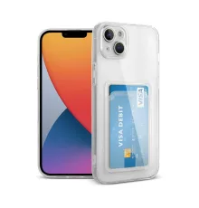 Newface iPhone 13 Kılıf Kart Şeffaf Silikon - Şeffaf