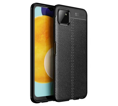 Newface Samsung Galaxy A22 Kılıf Auto Focus Kapak - Siyah
