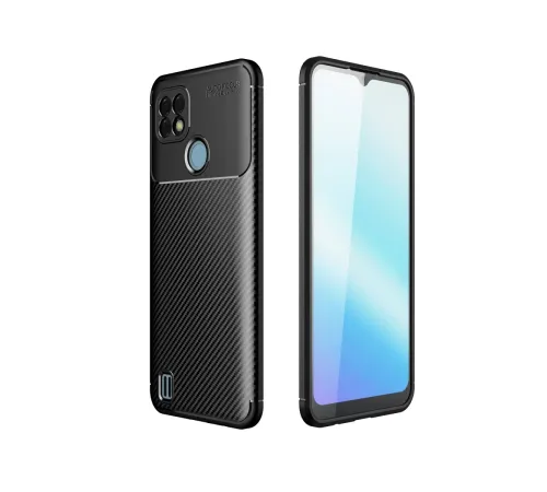 Newface Realme C25 Kılıf Auto Focus Karbon Kapak - Siyah Newface Realme C25 Kılıf Auto Focus Karbon Kapak - Siyah