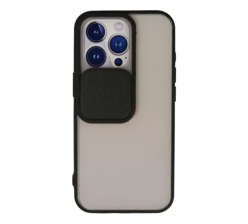 Newface iPhone 13 Pro Kılıf Palm Buzlu Kamera Sürgülü Silikon - Siyah Newface iPhone 13 Pro Kılıf Palm Buzlu Kamera Sürgülü Silikon - Siyah