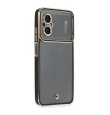 Newface Xiaomi Poco M5 Kılıf Liva Lens Silikon - Siyah
