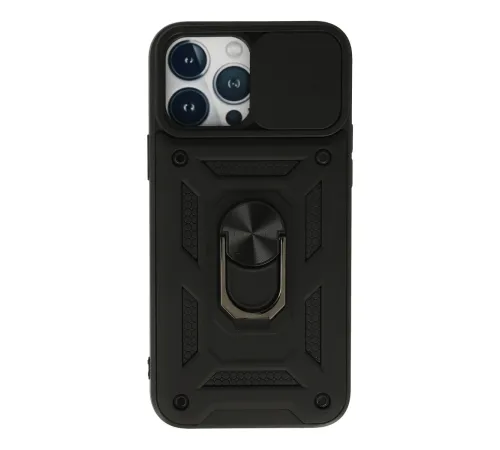 Newface iPhone 13 Pro Max Kılıf Pars Lens Yüzüklü Silikon - Siyah Newface iPhone 13 Pro Max Kılıf Pars Lens Yüzüklü Silikon - Siyah