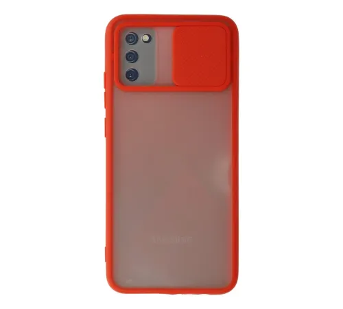 Newface Samsung Galaxy A03S Kılıf Palm Buzlu Kamera Sürgülü Silikon - Kırmızı Newface Samsung Galaxy A03S Kılıf Palm Buzlu Kamera Sürgülü Silikon - Kırmızı