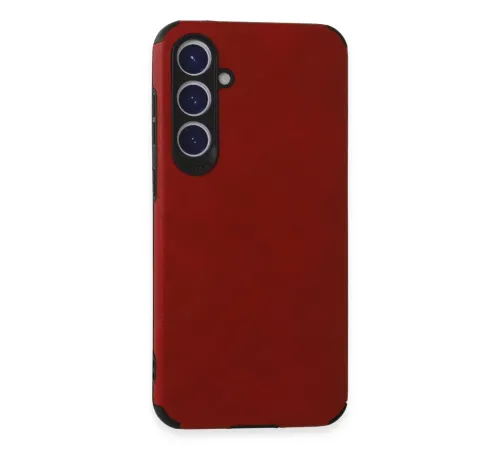 Newface Samsung Galaxy S23 FE Kılıf Loop Deri Silikon - Kırmızı