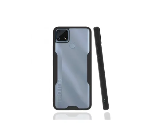 Newface Realme C25 Kılıf Platin Silikon - Siyah Newface Realme C25 Kılıf Platin Silikon - Siyah