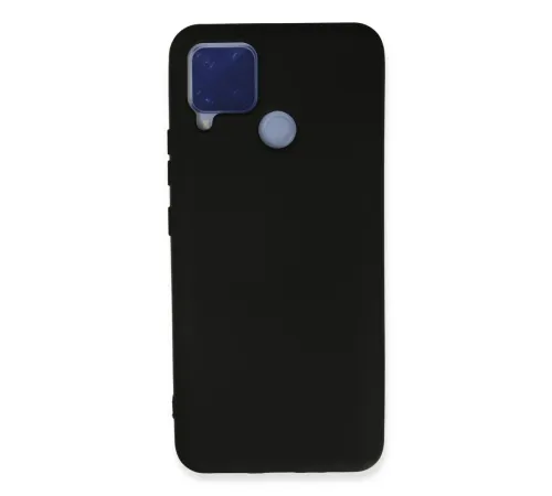 Newface Realme C15 Kılıf Nano içi Kadife Silikon - Siyah Newface Realme C15 Kılıf Nano içi Kadife Silikon - Siyah