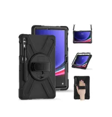 Newface Samsung Galaxy X610 Tab S9 FE Plus 12.4 Kılıf Amazing Tablet Kapak - Siyah