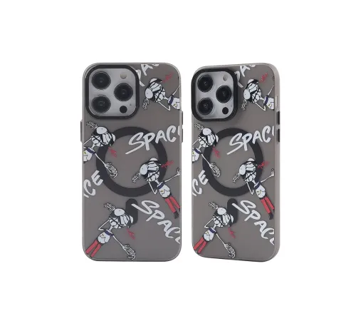 Newface iPhone 13 Pro Max Kılıf Apollo Magneticsafe Desenli Kapak - Apollo Siyah - 3 Newface iPhone 13 Pro Max Kılıf Apollo Magneticsafe Desenli Kapak - Apollo Siyah - 3