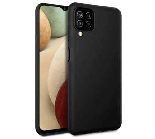 Newface Samsung Galaxy A12 Kılıf First Silikon - Siyah